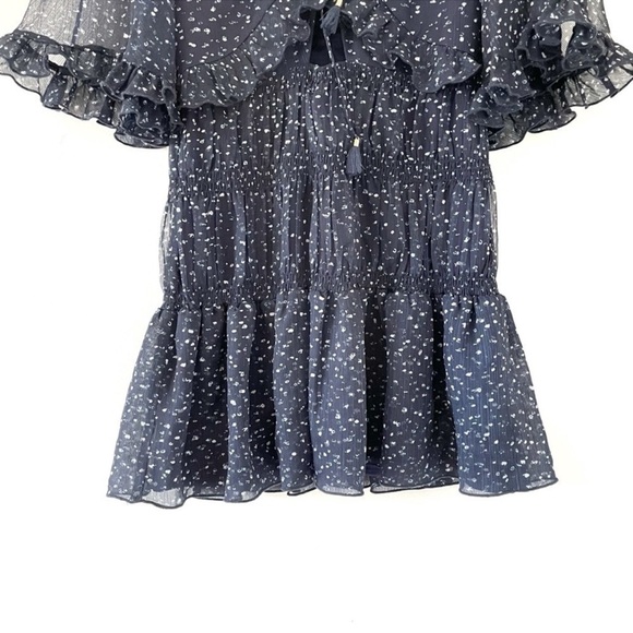Finders Keepers Locales Mini Dress in Navy Speckle - Picture 9 of 11